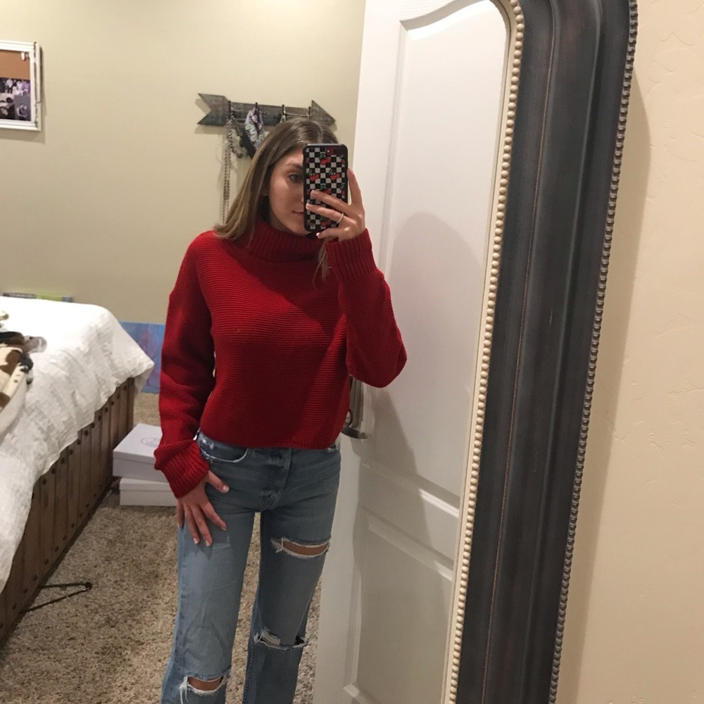 Red Honey Punch turtleneck